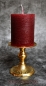 Mobile Preview: Hexenshop Dark Phönix Durchgefärbte Altarstumpenkerze Rot ø 70 x 90 mm